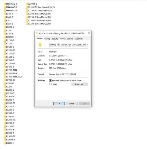 Hitachi Mining Excavator Haul Trucks 5.47GB PDF Updated 2021 EX2000 7 Workshop Manual Circuit Diagram DVD
