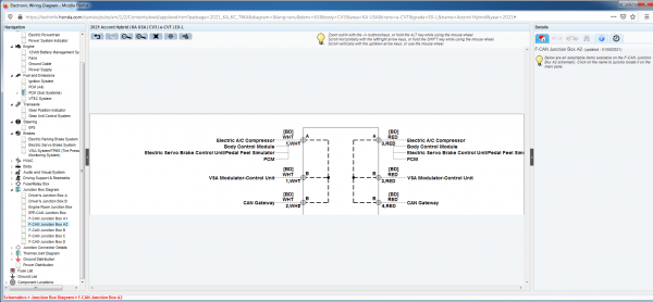 Honda Accord Hybrid 2021 Wiring Diagrams 5
