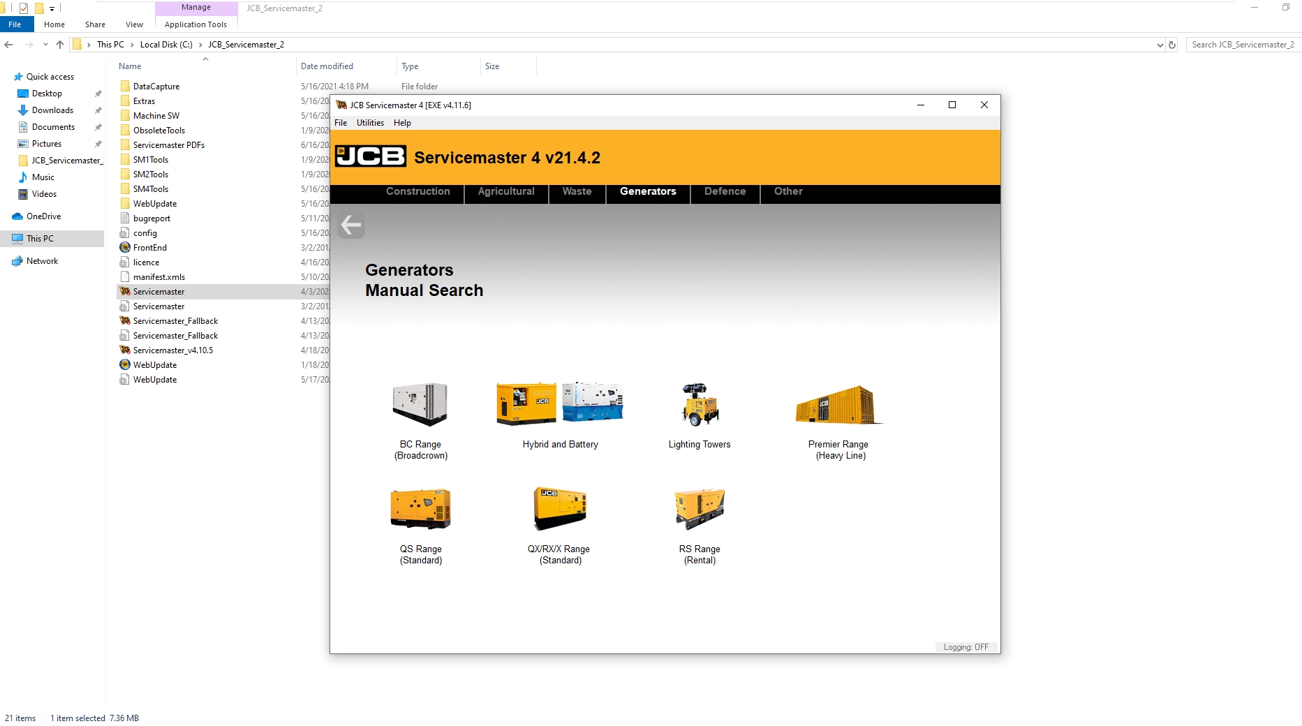 JCB ServiceMaster 4 v21.4.2 [05.2021] Diagnostic Software DVD How To ...