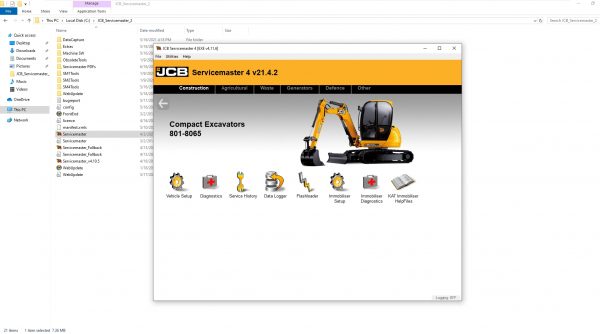 JCB ServiceMaster 4 v21.4.2 05.2021 Diagnostic Software DVD 8