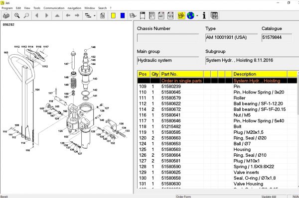 JUNGHEINRICH JETI ForkLift ET v4.36 Updated 444 05.2021 Spare Parts Catalog Full Instruction 3