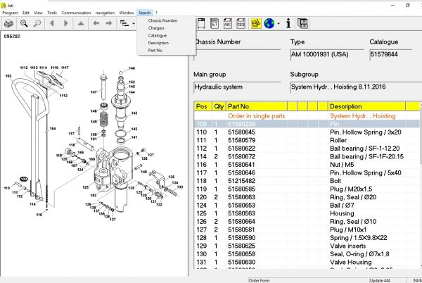 JUNGHEINRICH JETI ForkLift ET v4.36 Updated 444 05.2021 Spare Parts Catalog Full Instruction 7
