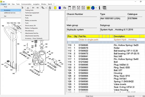 JUNGHEINRICH JETI ForkLift ET v4.36 Updated 444 05.2021 Spare Parts Catalog Full Instruction 8