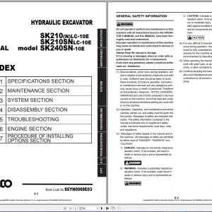 Kobelco 6.17 GB PDF DVD4 Updated 2021 Heavy Machinery Service Manual Shop Manual 3