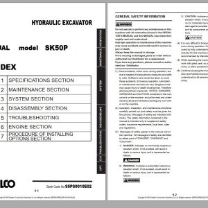 Kobelco 6.17 GB PDF DVD4 Updated 2021 Heavy Machinery Service Manual Shop Manual 6