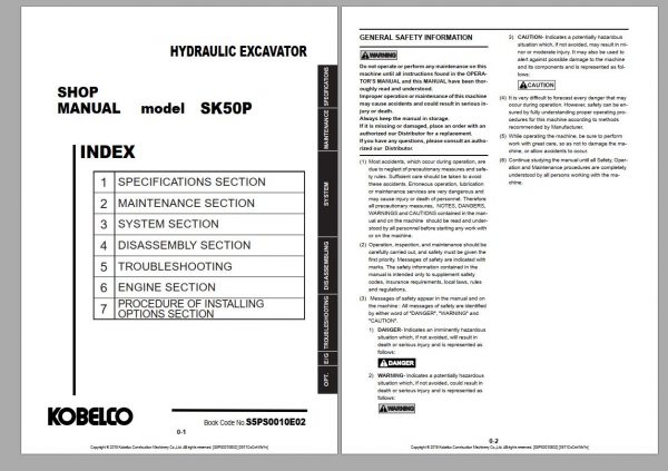 Kobelco 6.17 GB PDF DVD4 Updated 2021 Heavy Machinery Service Manual Shop Manual 6