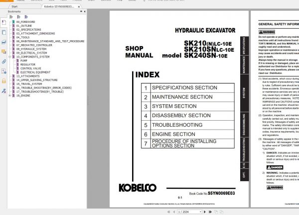 Kobelco 6.17 GB PDF DVD4 Updated 2021 Heavy Machinery Service Manual Shop Manual 7