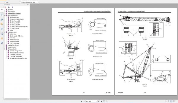 Kobelco Crawler Crane SL6000 550 Ton Shop Manual Schematic Diagram 4