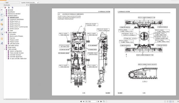Kobelco Crawler Crane SL6000 550 Ton Shop Manual Schematic Diagram 6