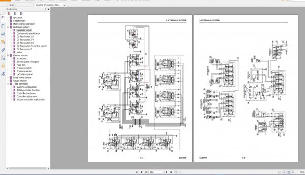Kobelco Crawler Crane SL6000 550 Ton Shop Manual Schematic Diagram 7
