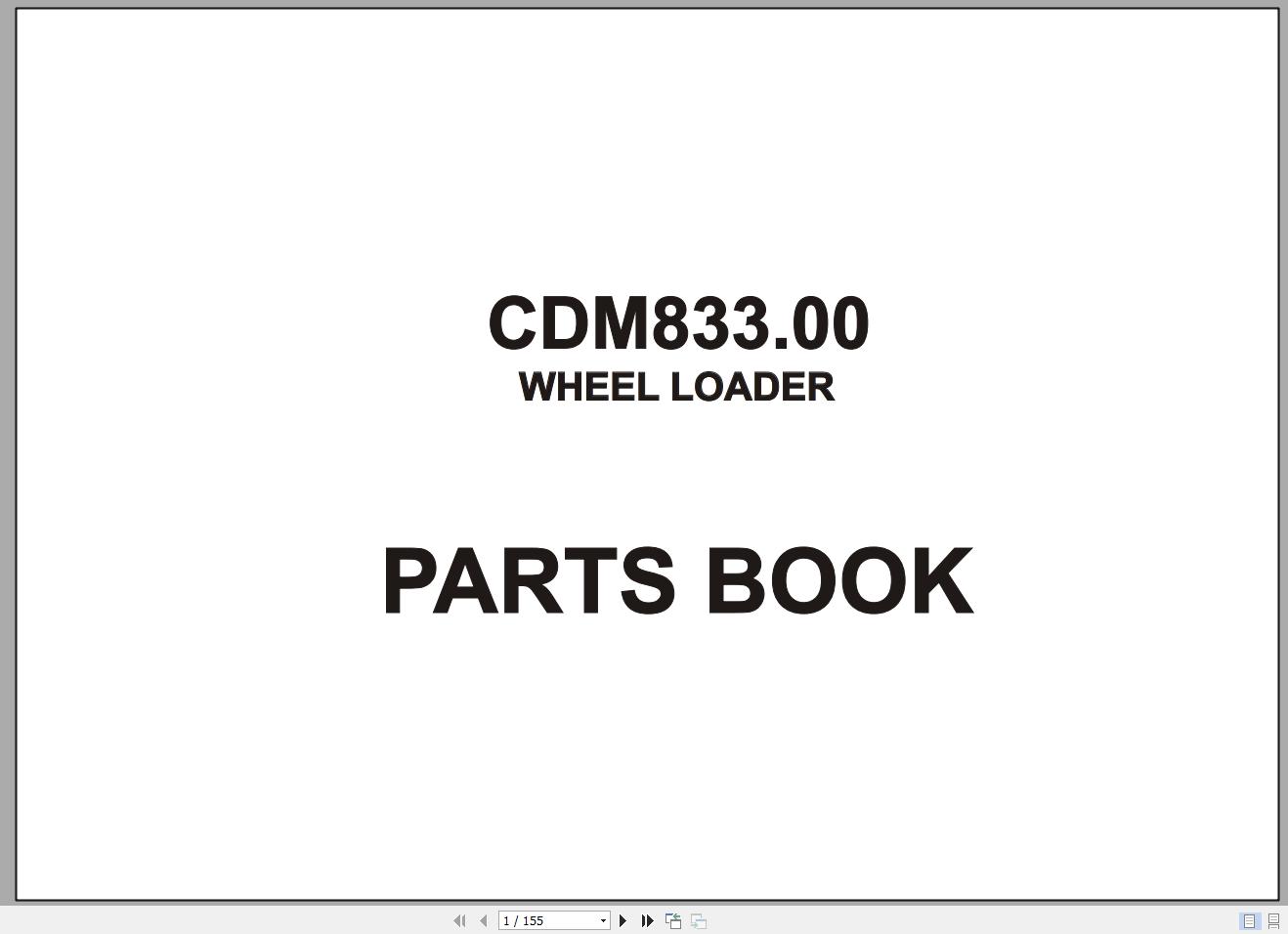 LONKING Wheel Loader CDM833.00 Parts Catalog 1
