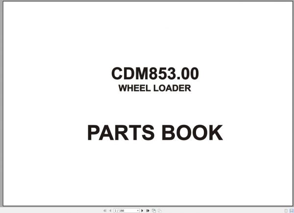 LONKING Wheel Loader CDM853.00 Parts Catalog 1