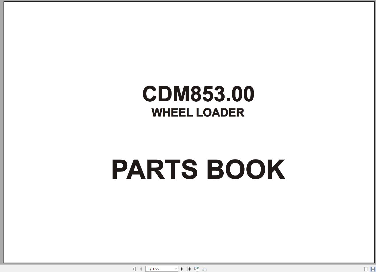 LONKING Wheel Loader CDM853.00 Parts Catalog 1