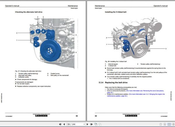 Liebher Diesel Engine MCC D936 D946 A7 00 Operators Manual 19 03 2021 3