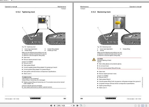Liebherr Hydraulic Crawler Excavator R940 1861 51092 Operators Manual 4