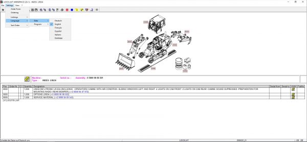 Liebherr Lidos EMT LHB LFR LBH LWT Webservice Online EPC Service Document Updated 06.2021 DVD 7