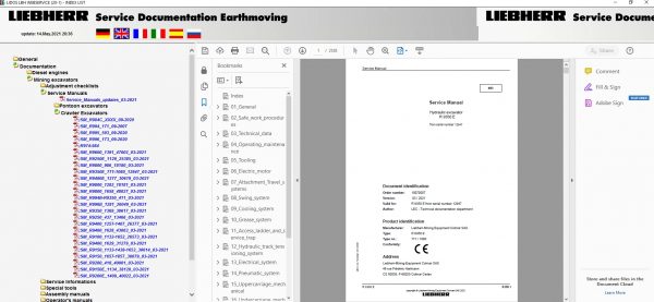 Liebherr Lidos Offline EN Mining Truck Excavator 06.2021 EPC Part Service Documentation DVD 9