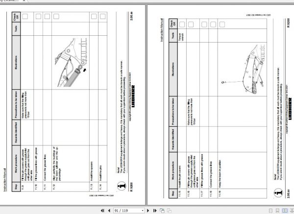 Liebherr Mining Crawler Excavator R9200 Shovel Assembly Manual 02 2021 3