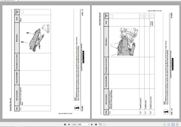 Liebherr Mining Crawler Excavator R9350 Shovel Assembly Manual 02 2021 3