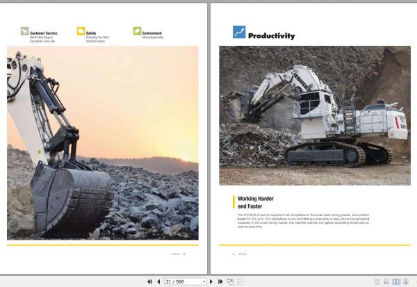 Liebherr Mining Crawler Excavators R9150 1592 1829 38036 Operating Manual 03 2021 3