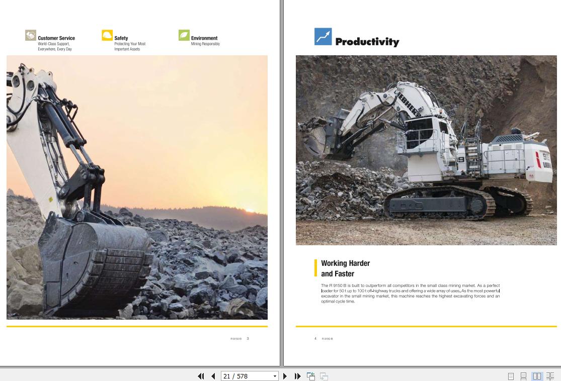 Liebherr Mining Crawler Excavators R9150 1657 1857 38079 Operating Manual 03 2021 3