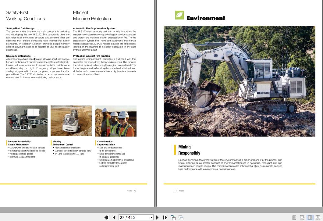Liebherr Mining Crawler Excavators R9250E 1129 25385 Operating Manual 03 2021 3