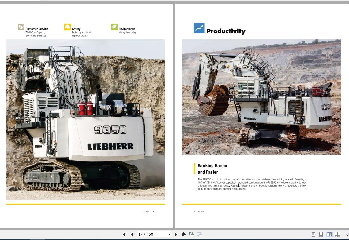 Liebherr Mining Crawler Excavators R9350E 771 12947 Operating Manual 03 2021 3