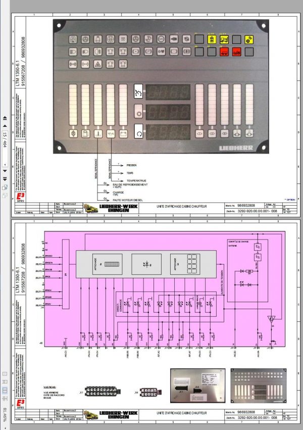 Liebherr Mobile Crane LTM 1350 6.1 D9508A7 350 Ton Wiring Diagram Liccon Errror Code Manual 5 1