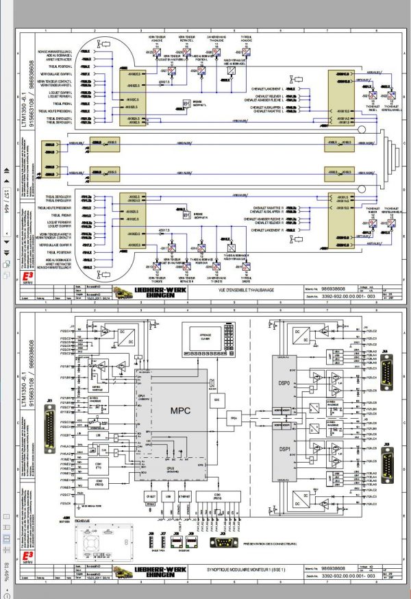Liebherr Mobile Crane LTM 1350 6.1 D9508A7 350 Ton Wiring Diagram Liccon Errror Code Manual 7 1