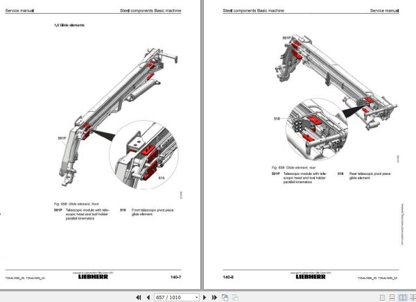 Liebherr Telecospic Handler T 35 6 1680 3A 05 20156 Service Manual 4