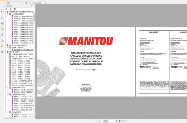 MANITOU PDF DVD 3 15.8 GB Service and Parts Manual 14