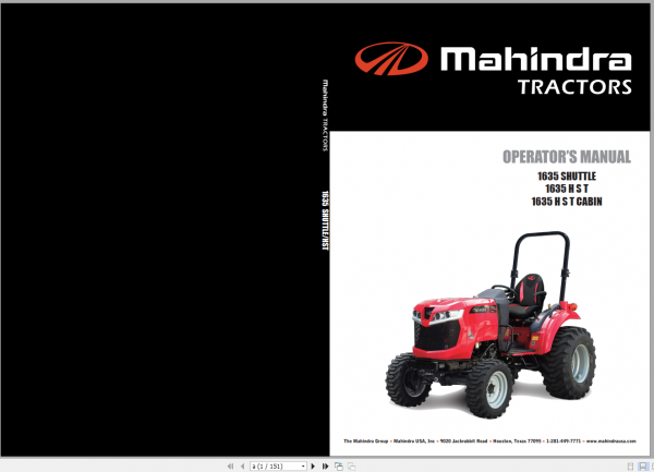 Mahindra Tractor Update 2021 Operators Manual Service Manual Spare Part Catalog EN 3