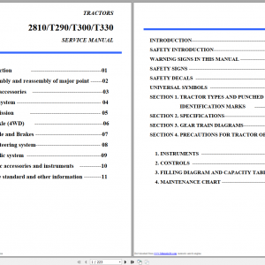 Mahindra Tractor Update 2021 Operators Manual Service Manual Spare Part Catalog EN 7