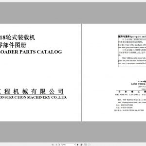 SDLG Wheel Loader LG918 Spare Part Catalog EN CH 1