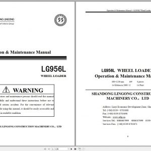 SDLG Wheel Loader LG956 Operation Maintenance Manual 1