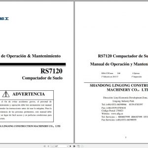 SDLG Wheel Loader RS7120 Operation Maintenance Manual ES 1