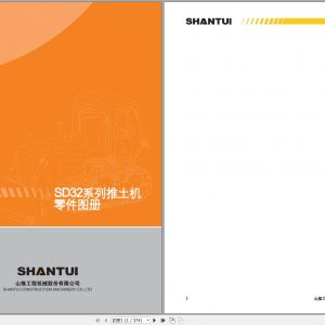 SHANTUI BULLDOZERS SD32 PARTS BOOK ENCH 1