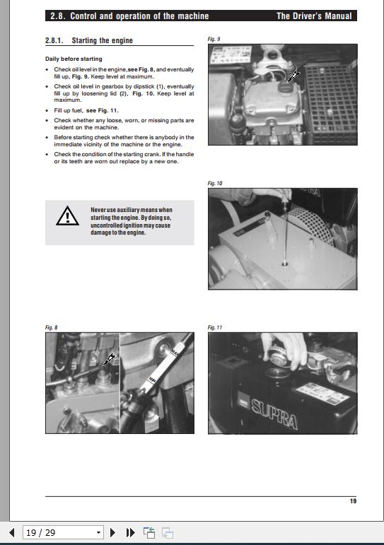 STA Mini Road Roller VVW 3415 Drivers Manual 2