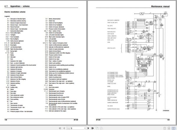 STA Pneumatic Tired Compactor AP240 Hydraulic Schematic Diagram 1