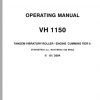 STA Roller VH 1150 Operating Manual 1