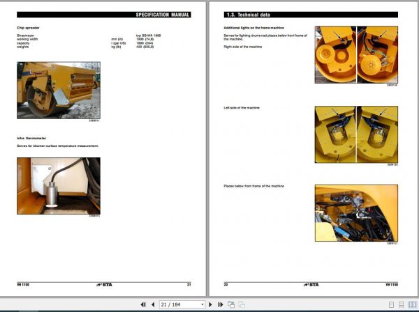 STA Roller VH 1150 Operating Manual 2