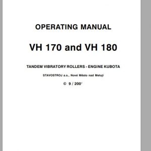 STA Roller VH 170 VH 180 Operating Manual 1