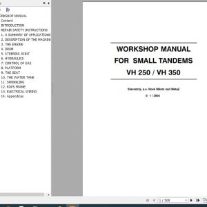 STA Roller VH 250 350 Workshop Manual 1