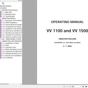 STA Roller VV 1100 1500 Operating Manual 1