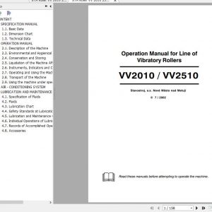 STA Roller VV 2010 2510 Operating Manual 1