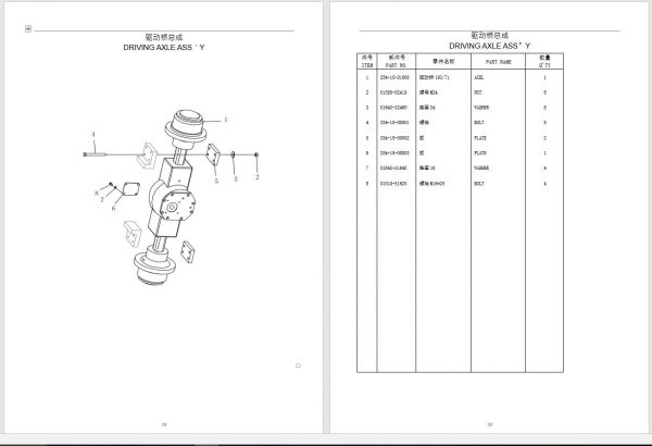 Shantui Roller SR18 Parts Book ENCH 2