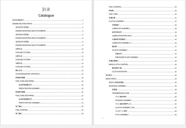 Shantui Roller SR20M Parts Book ENCH 1