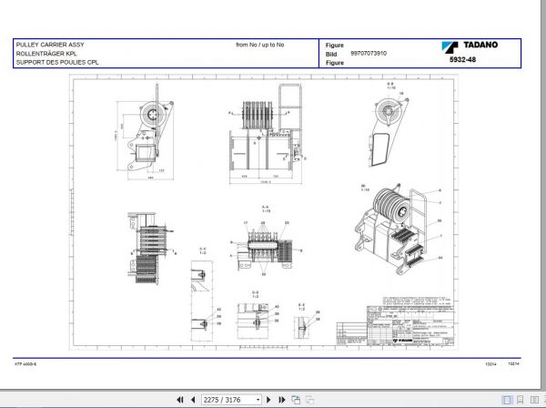 Tadano All Terrain Crane ATF 400G6J 1 P2 1EJ Parts Catalog ENFRDE 4