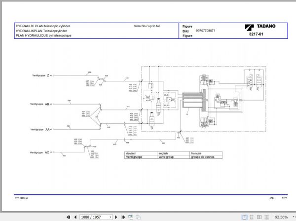 Tadano All Terrain Crane ATF130G 5J SN 2046501 Parts Catalog ENDEFR 4