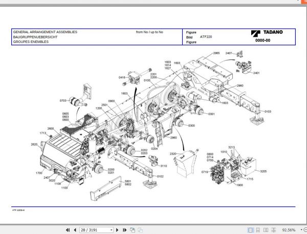 Tadano All Terrain Crane ATF220G 5 SN 2036101 2036261 Parts Catalog ENDEFR 2